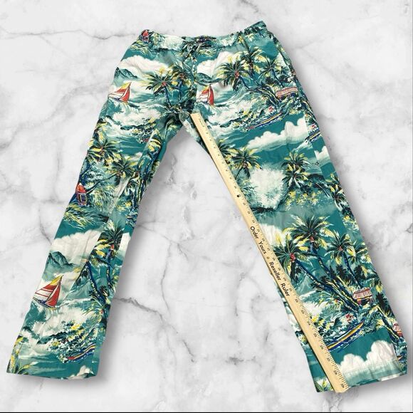Polo Ralph Lauren's Men's Large Pajama Pants Sleepwear Tropical-Print - Picture 9 of 16